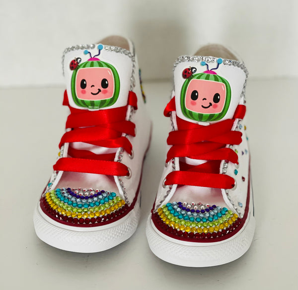 Custom Cocomelon themed converse offers 3c