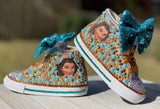 Moana Custom Converse, Little Kids Shoe Size 10-2