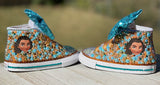 Moana Custom Converse, Little Kids Shoe Size 10-2