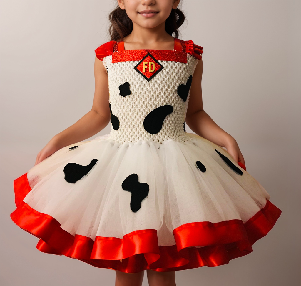 Dalmatian Ribbon Tutu, Dalmatian Costume, Girls Scooby Doo Dress