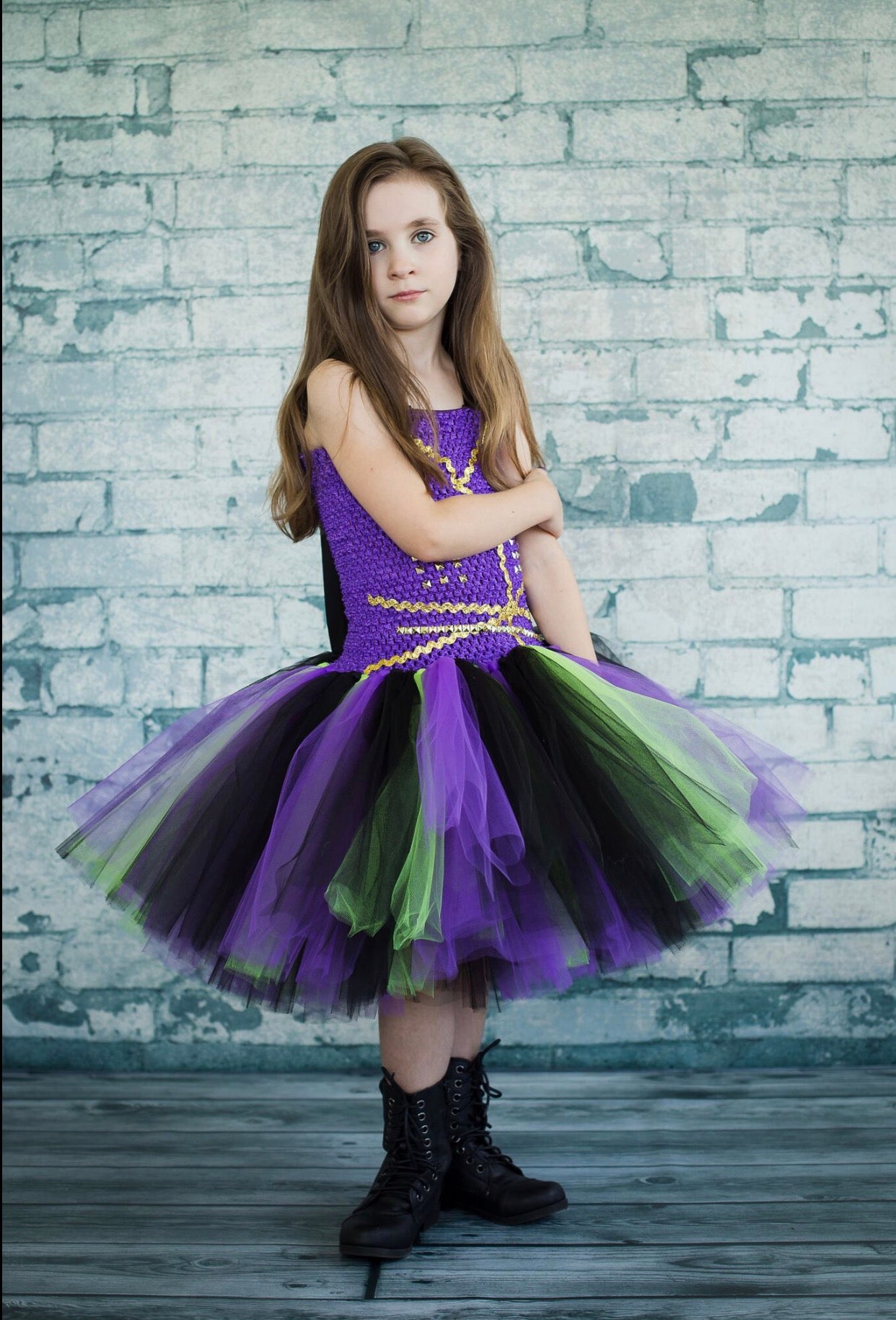 Mal Tutu, Descendants Mal Halloween Costume, Mal Tutu Dress for girls ...