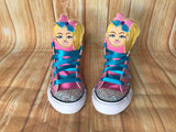 Jojo Blinged Converse Sneakers, Little Kids Shoe Size 11-3