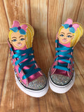 Jojo Blinged Converse Sneakers, Little Kids Shoe Size 11-3