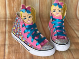 Jojo Blinged Converse Sneakers, Little Kids Shoe Size 11-3