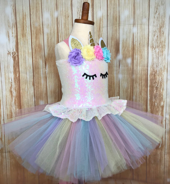 Unicorn Tutu, Unicorn Costume, Unicorn Birthday Dress | Little Ladybug ...